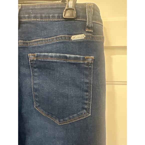 Kancan Mid rise skinny jean size 9 28 ankle dark wash casual - Picture 6 of 7